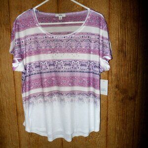 Croft And Barrow Woman’s Top Tee Blouse Size XL  New w/  Tags from Khols  $30.00